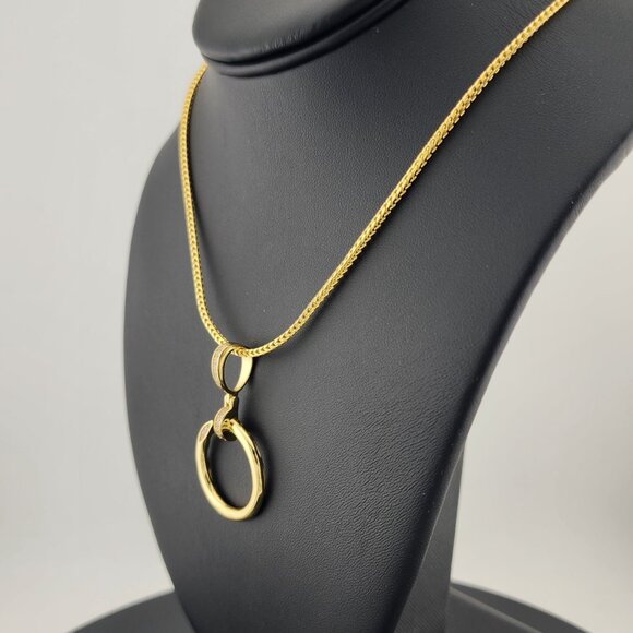 Brand New Sterling Silver 925 Nail Ring Necklace – Modern & Edgy Design - Picture 2 of 6